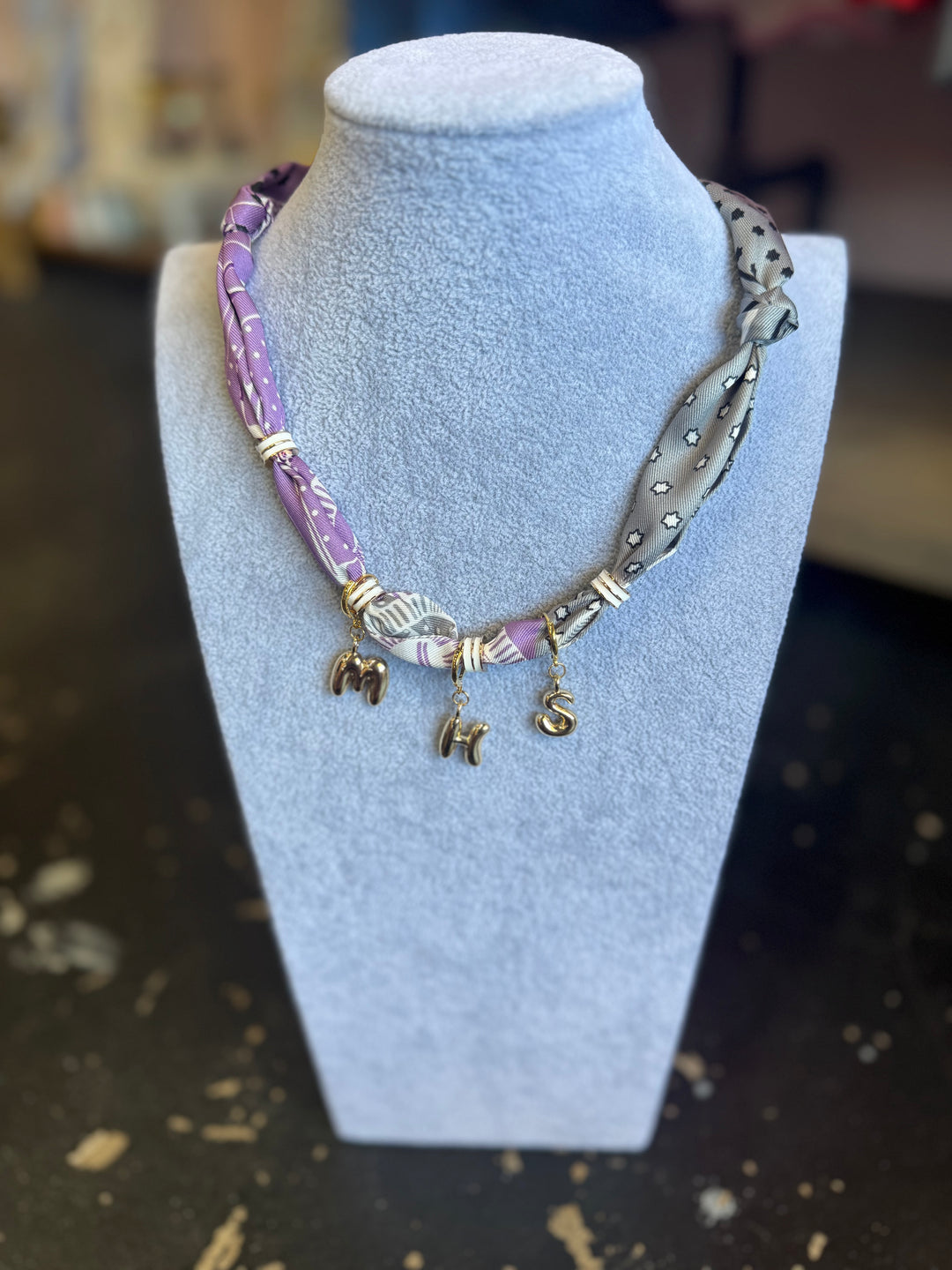 MHS Bubble Scarf Necklace