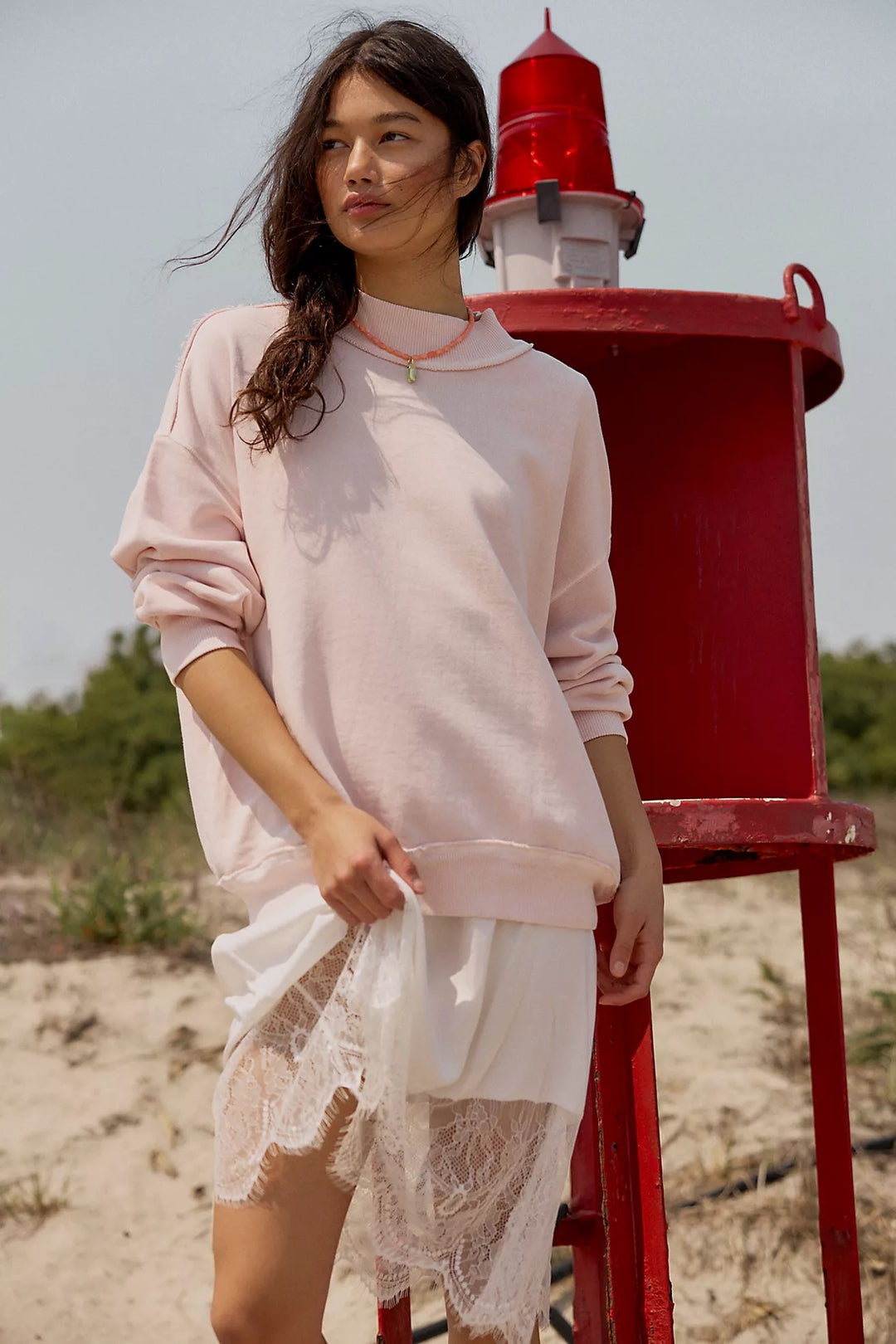 We The Free Palm Springs Pullover - Mauve Chalk