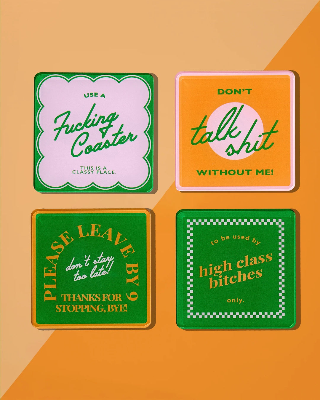 Tart By Taylor|Boxed Set of Four- Snarky Orange
