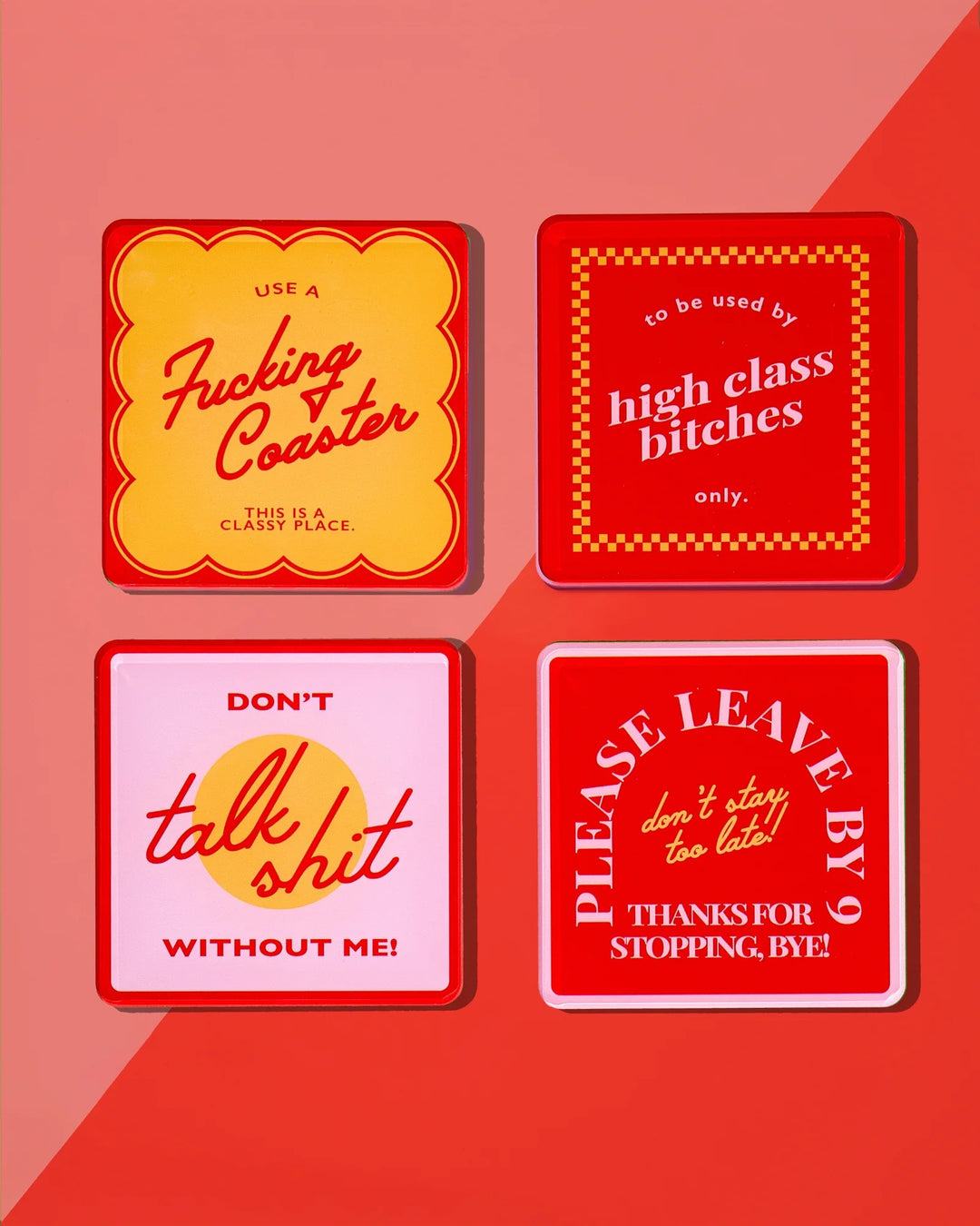 Tart By Taylor|Boxed Set of Four- Snarky Red