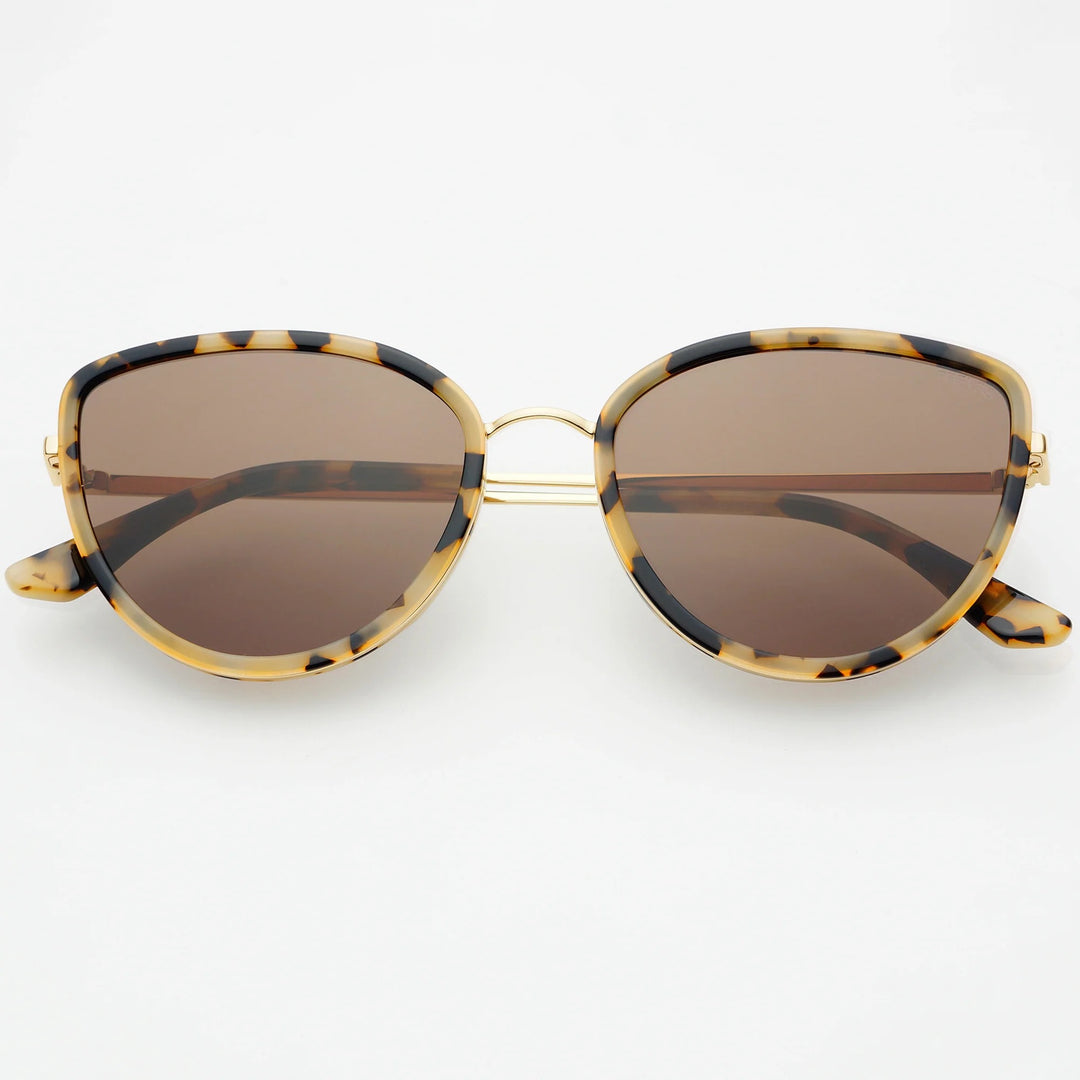 Luna Women's Cat Eye Sunglasses - Milky Tortoise