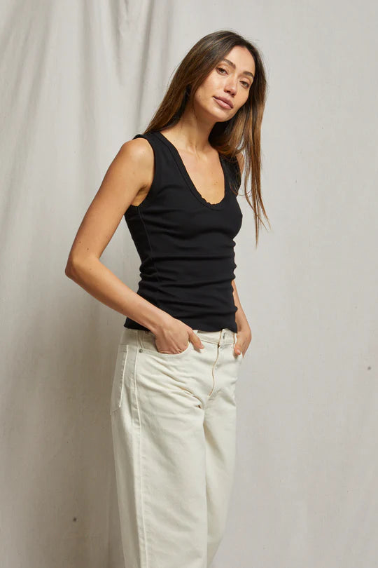 Perfect White Tee | Jordan Tank - True Black