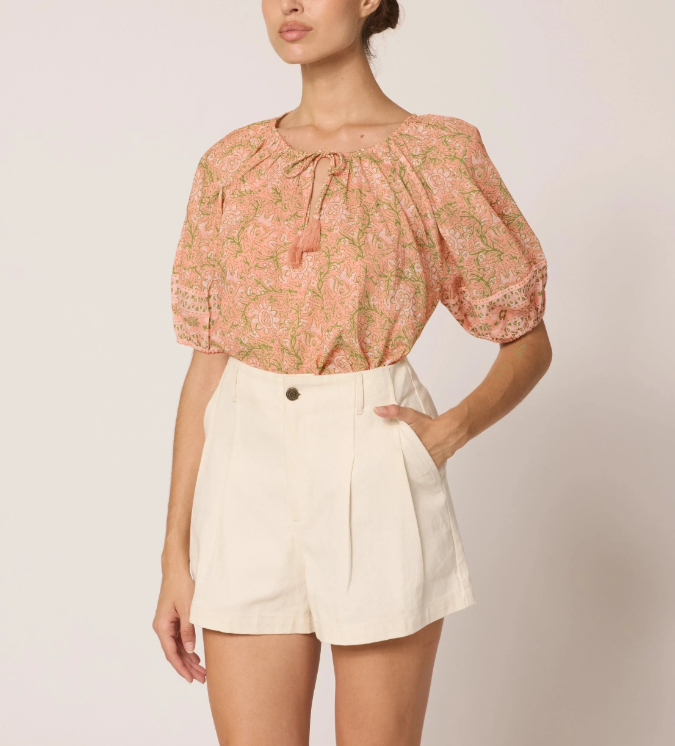 Cleobella | Johana Blouse - Cecil Blush Print