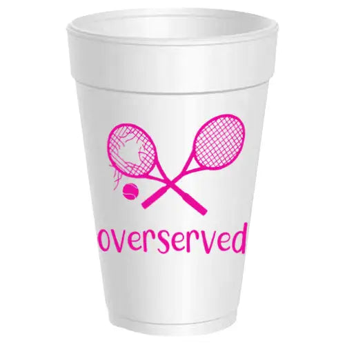 Tennis Served Styrofoam Cups | Various