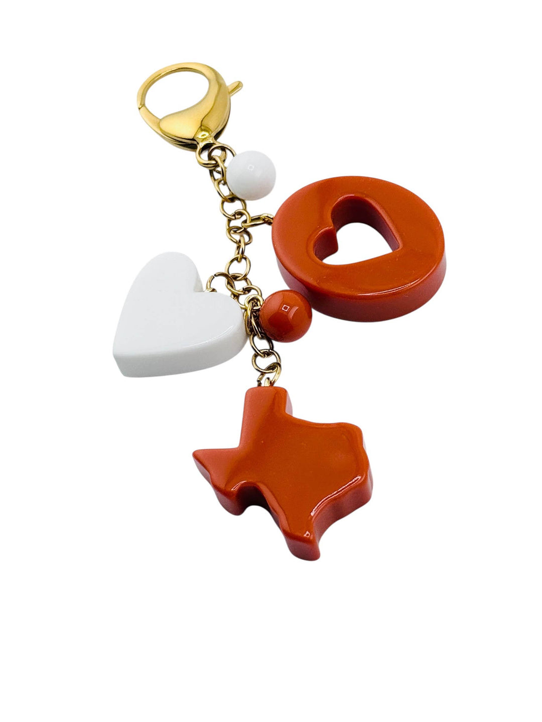 Luxe League Bag Charm Texas Edition - Burnt Orange
