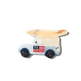 Solar Eclipse | Hand-Painted Americana Surf Car Claw Clip