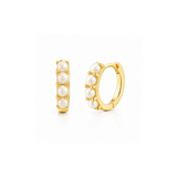 Sahira Jewelry Design | Pearl Huggies - Gold