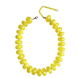 Bailey Chunky Beaded Necklace- Yellow