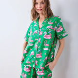 Printfresh | Flock Party Short PJ Set