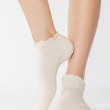 Pointe Studio | Women's Ruffle Full Foot– No Slip Cotton Blend for Pilates & Barre