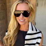 Freyrs | Shay Aviator Sunglasses - Black