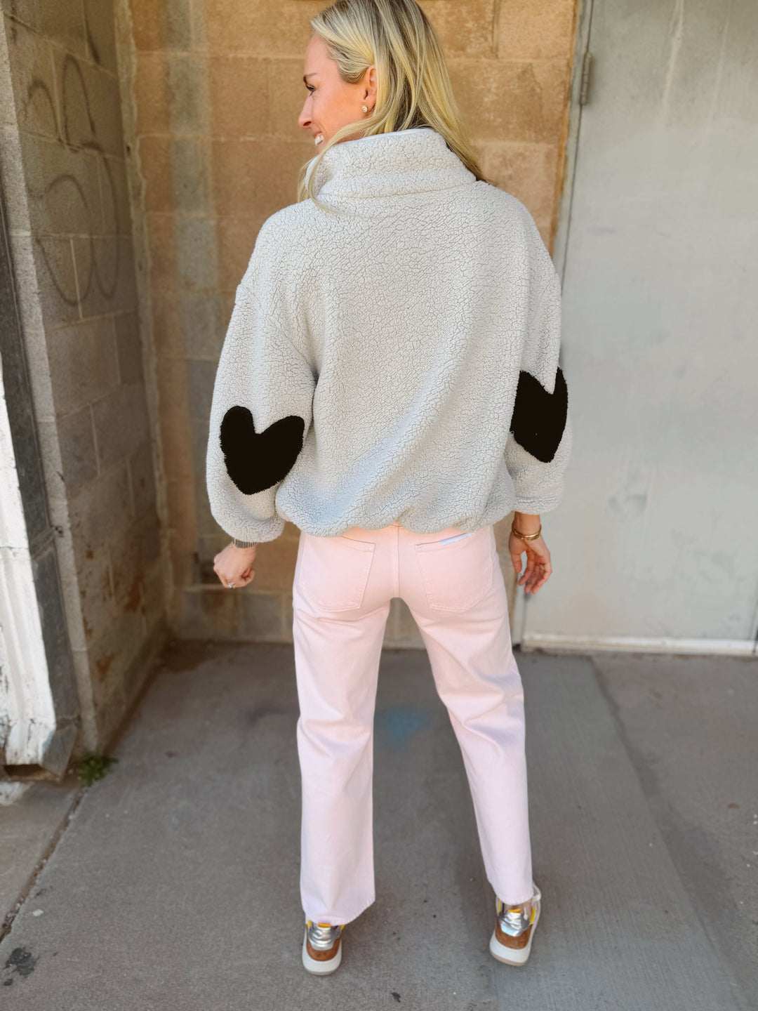 Kerri Rosenthal | Quarter Zip Coze Magoze - Light Gray