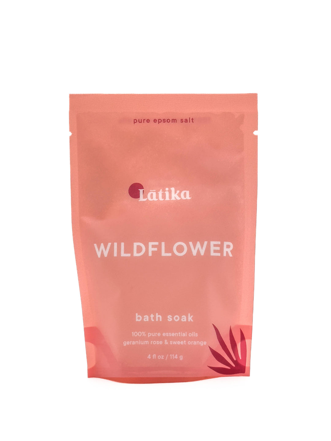 Wildflower Epsom Bath Soak - Pink Red