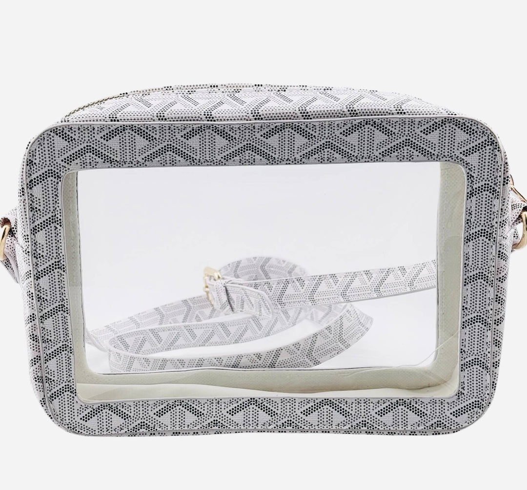 The Janette Clear Bag - White