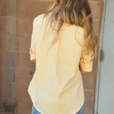 The Shirt | The Gameday Boyfriend - Gold Stripe