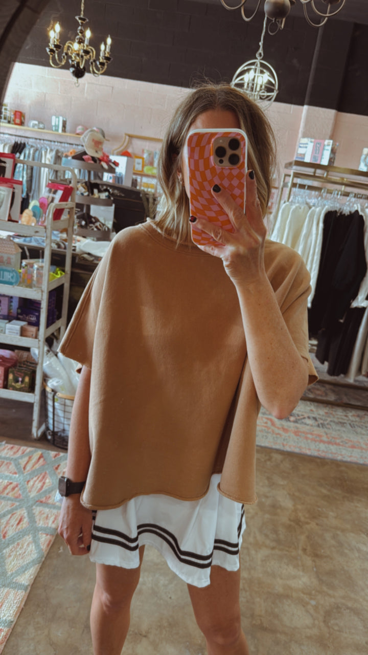 Malibu Vintage Dolman Tee | Mocha