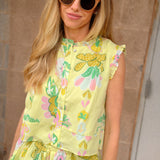 J. Marie Collections | The Rainey Skort Set - Yellow Resort Ruffles