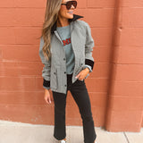 Good American  | The Heritage Jacket - Black Check