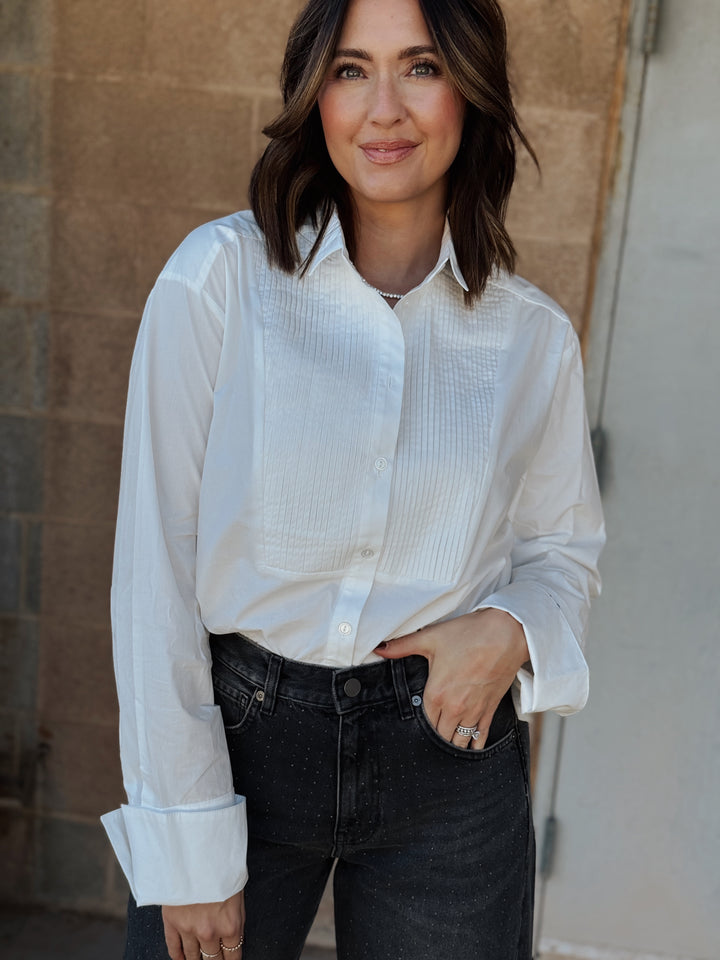 Sanctuary | New Era Tuxedo Shirt - White