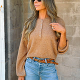 Z Supply | Westmont Henley Sweater - Golden Caramel