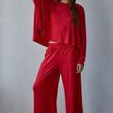 By Together | Daily Ease Pants Knit - Red