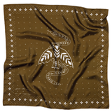 Jenni Earle | Silk Scarf - ‘Feel the Fear’ – Square Neck & Hair Scarf