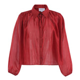 The Shirt | The Longsleeve Hayden Shirt- Brick Red