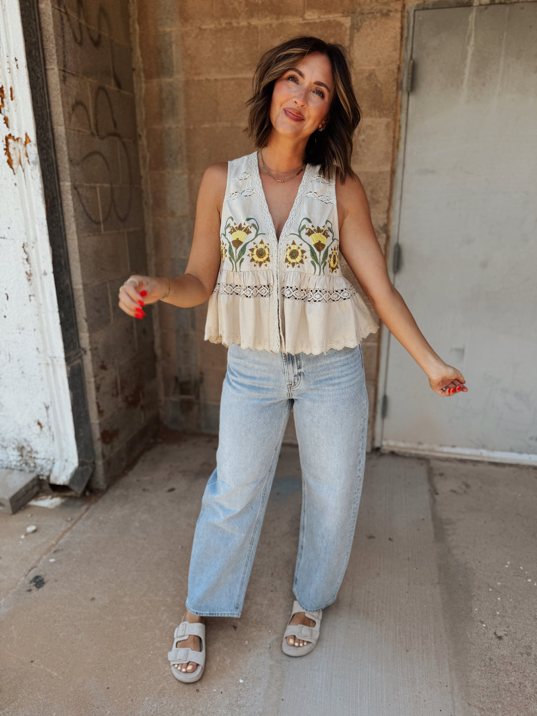 Free People | Bali Vine Whispers Top - Oat Combo