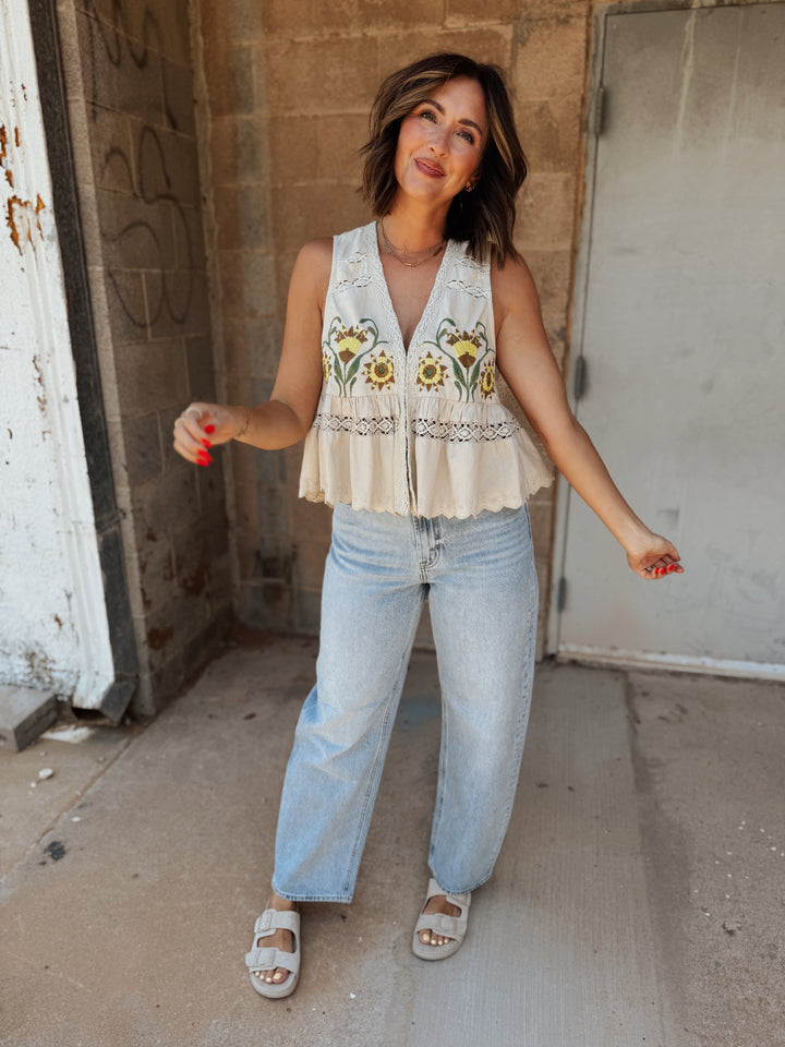 Free People | Bali Vine Whispers Top - Oat Combo
