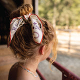 Jenni Earle | Silk Scarf - Word Jumble - Square Neck & Hair Scarf