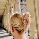 Solar Eclipse | Hand-painted Seahorse Claw Hair Clip