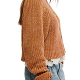 Free People | Low Tide Pullover - Cinnamon Spice