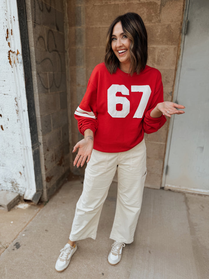 67 Sweatshirt - Red