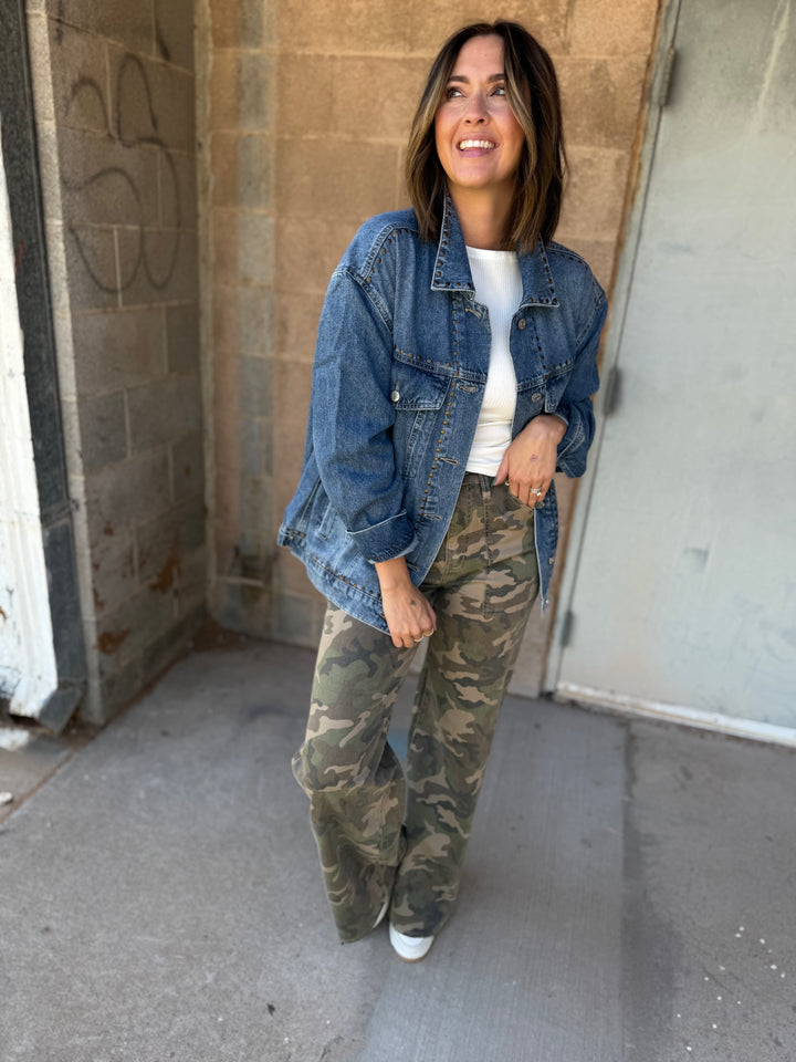 Beau Boyfriend Jacket - Vintage Blue