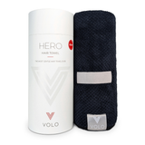 VOLO Beauty | Hero Hair Towel- Vinyl Black Luxe Tube