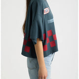 Daydreamer | Yonkers Speedway Cropped OS Tee -Vintage Black