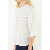 THML | Flowy Cut Out Top - Cream