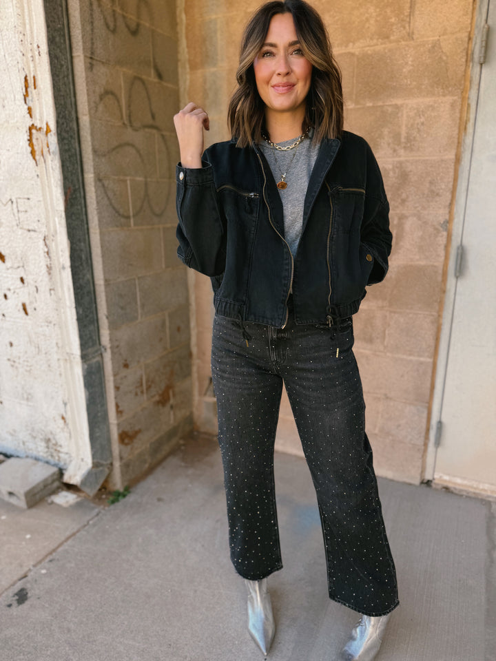 Aila Moto Jacket - Black