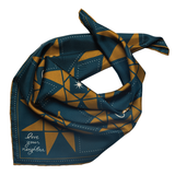 Jenni Earle | Silk Scarf - “Love Your Neighbor” - Square Neck & Hair Scarf
