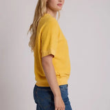 Perfect White Tee | Kennedy Crew Neck Sweatshirt - Gold