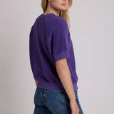 Perfect White Tee | Kennedy Crew Neck Sweatshirt - Purple