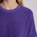 Perfect White Tee | Kennedy Crew Neck Sweatshirt - Purple