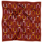Jenni Earle | Silk Scarf - “Giddy Up” - Square Neck & Hair Scarf