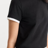 Good American | The Layered Tee - Black