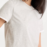 Good American | The Layered Tee - Vintage Grey