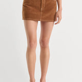 Good American | The Better Than Suede Mini Skirt - Cafe Clay