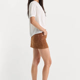 Good American | The Better Than Suede Mini Skirt - Cafe Clay