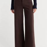 Good American | Good Waist Palazzo Ankle Jeans - Espresso