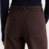Good American | Good Waist Palazzo Ankle Jeans - Espresso