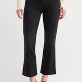Good American | Soft Tech Good Legs Crop Mini Boot Jean - Black